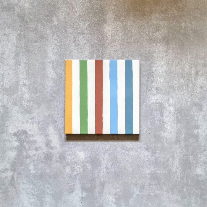 Gestreift Regenbogen 20cm x 20cm