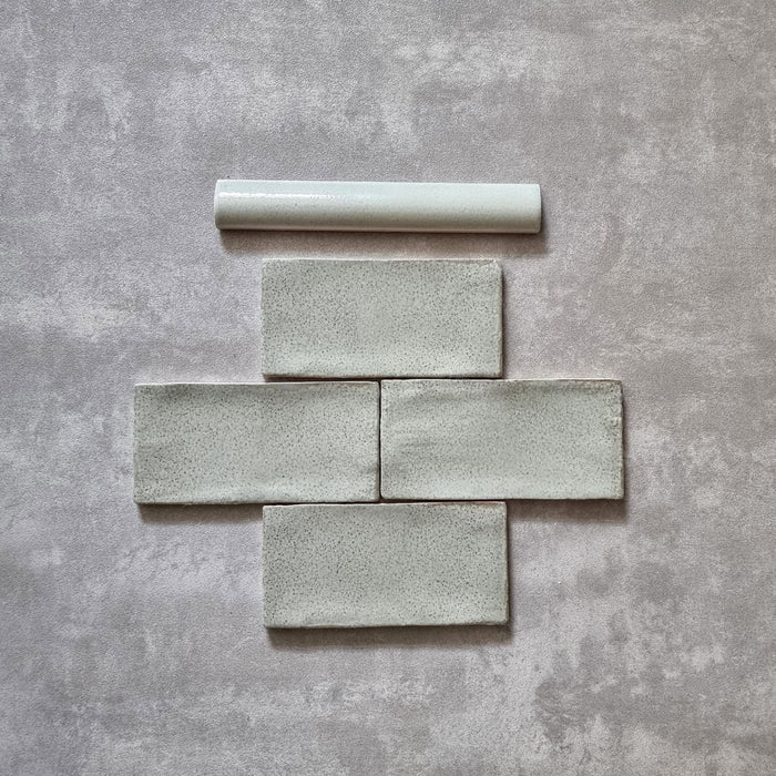 Dordogne Matcha Rustikk blank veggflis 7,5 cm x 15 cm