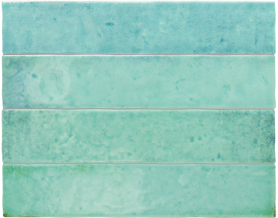 Bora Bora Ziegel Aqua | 6,5 cm x 32,8 cm