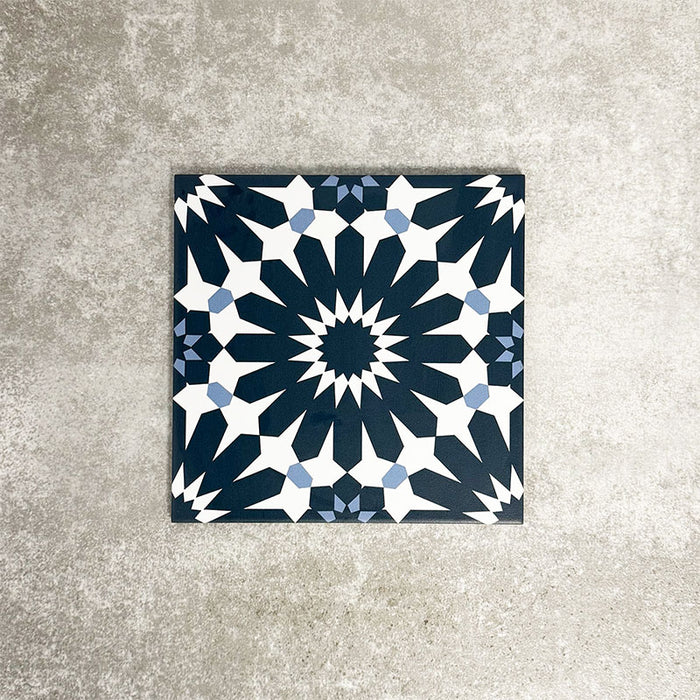 Fez Federal Blau | Marokkanischer Stil | 20cm x 20cm