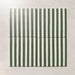 Skinny Pinstripes Green Feinsteinzeugfliese im Format 20 × 20 cm im Moroccan Style mit markantem grün-weißem Streifendesign, das ein modernes lineares Muster schafft und Wänden sowie Böden Farbe, Dynamik und visuelles Interesse verleiht.