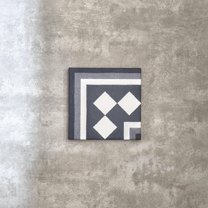 GANZE FLIESENPROBE Aston Manor Bordürenecke 20 x 20cm