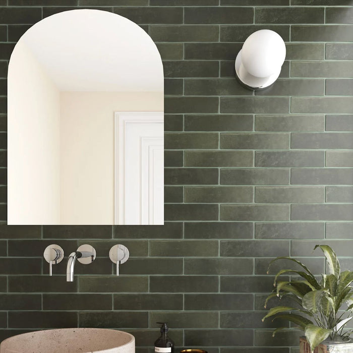 München baksteen kaki-groen | 6cm x 24,6cm | Matte wand- en vloertegel