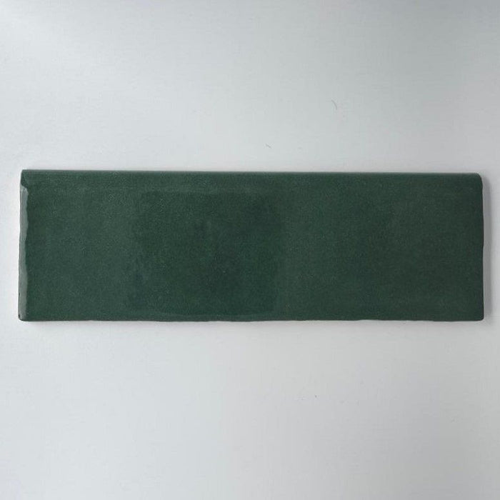 Zellige königliches Grün Bordürenfliese 6,5cm x 20cm