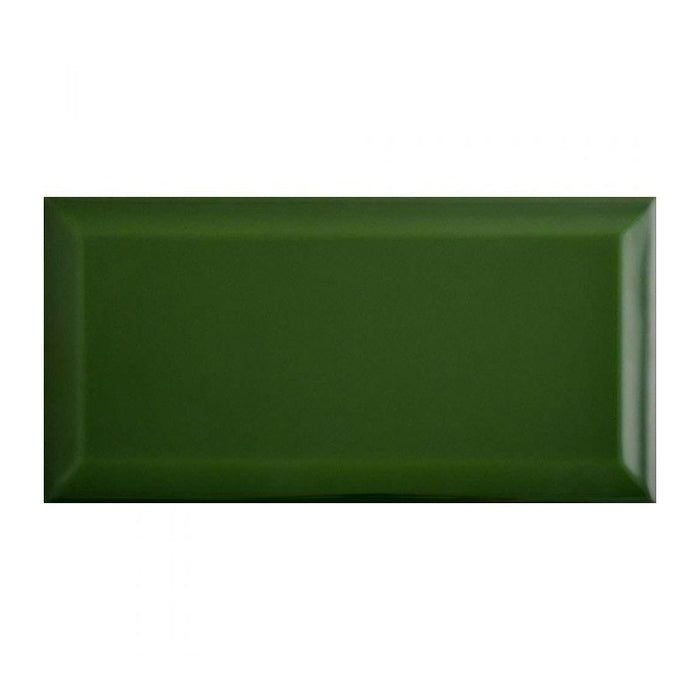 GANZE PRÓBKA PŁYTEK Brooklyn Mini skośne połysk Zielona cegła 7.5cm x 15cm