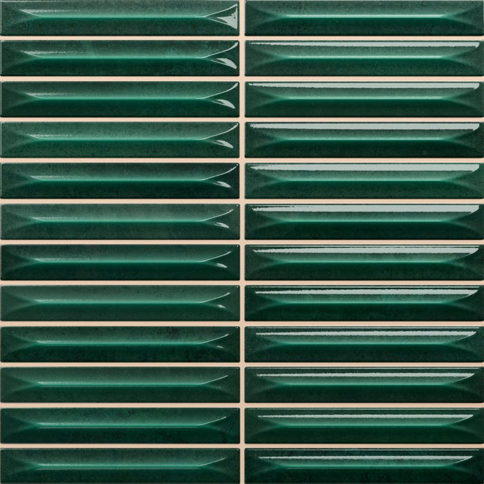 Nireobi Décor 3D | Carreau mural vert mousse