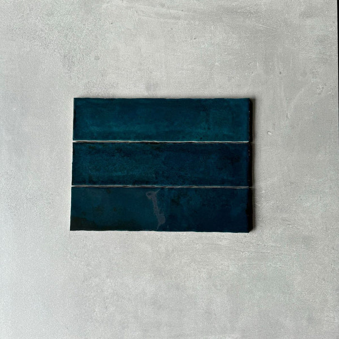 Nireobi Azulejo | Azul brillante | 7,5 cm x 30 cm
