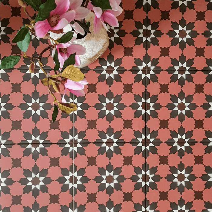 Madeira Rosso Marokkanische Fliese 20cm x 20cm