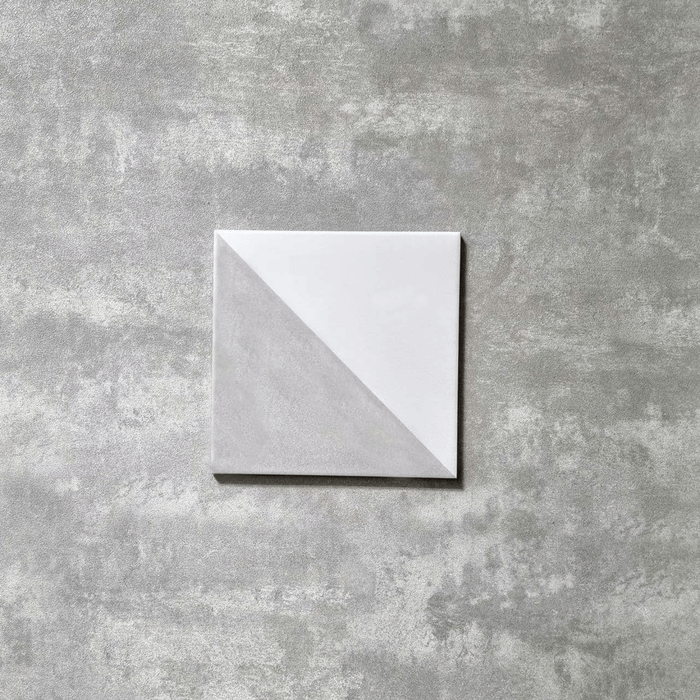 Harlekin Dreieck Grau 20cm x 20cm